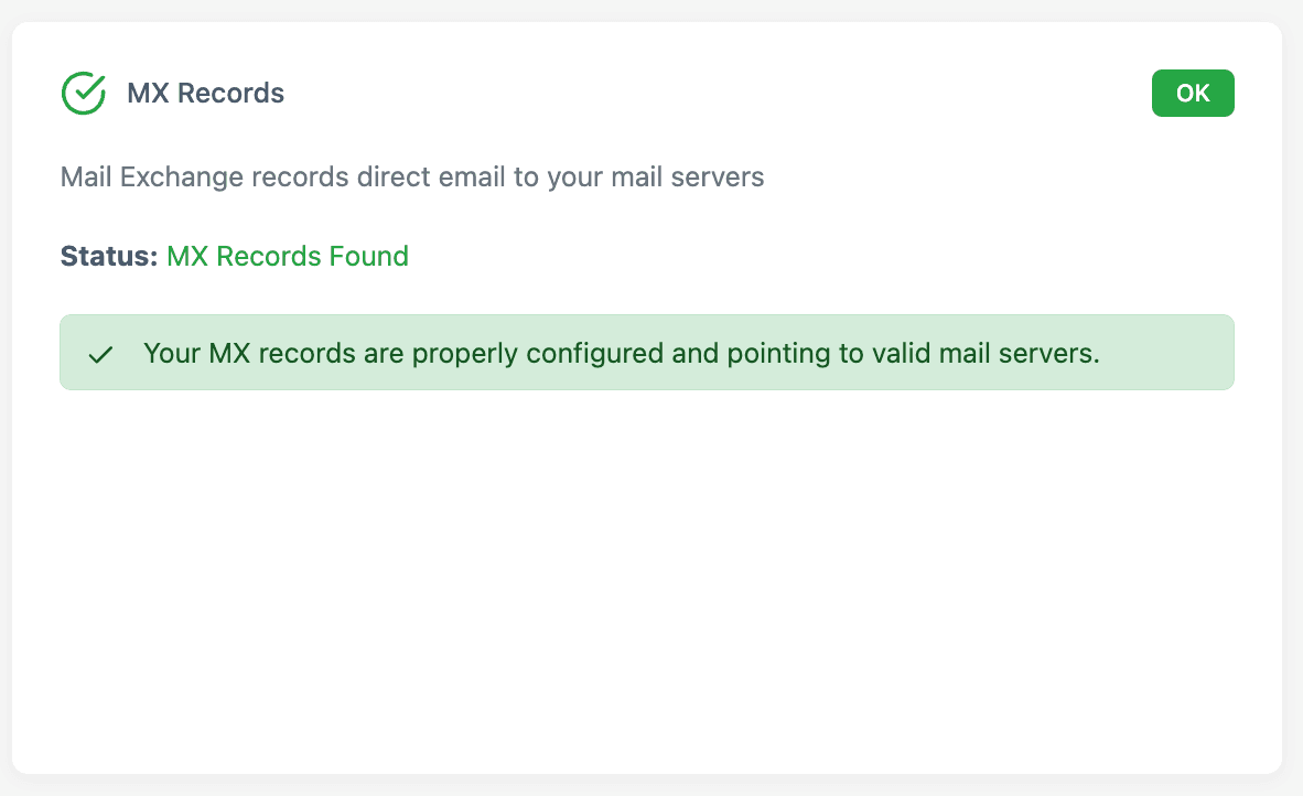 detect MX errors with kapient.com